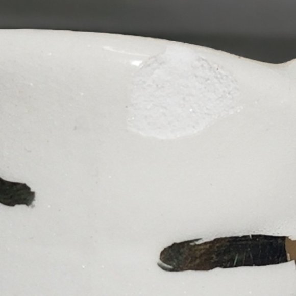 Vintage Porcelain Baby Bootie Shoe Handmade & Hand Painted Keepsake W/ Gold Trim - Picture 7 of 9